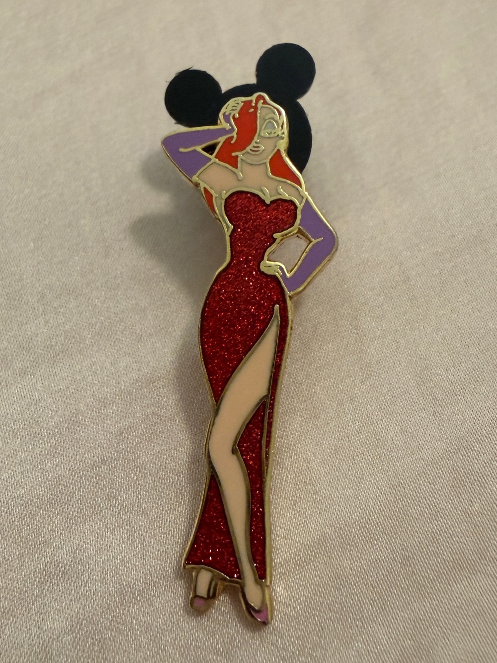 Disney Collectible Pin, 2006, Jessica Rabbit, #40313, 1.75”x.75”
